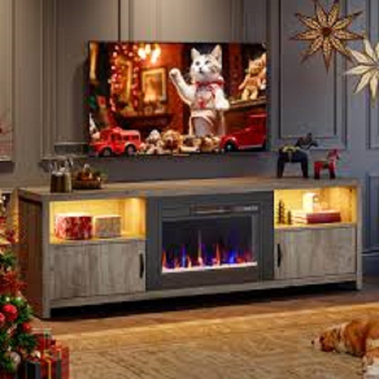 fire place entertainment center